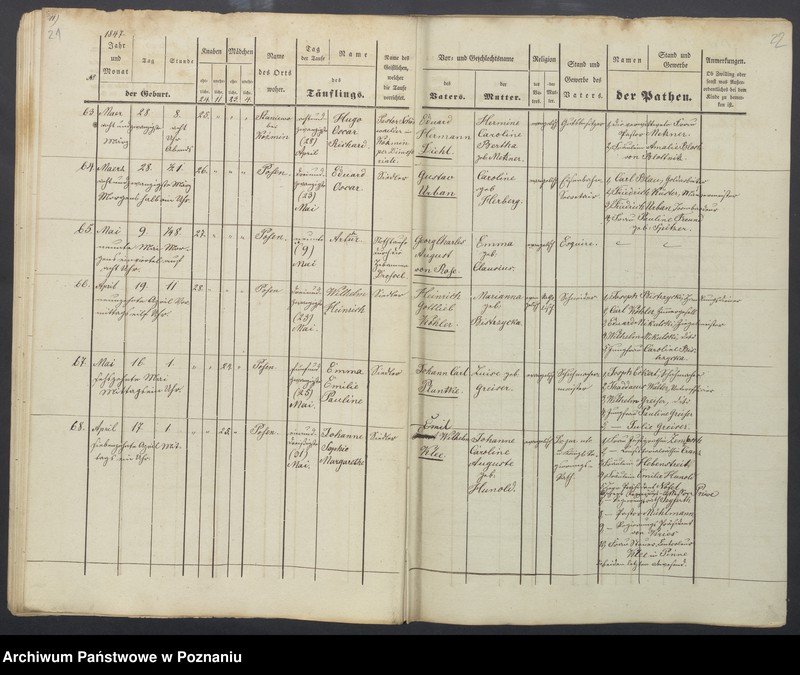 Obraz 14 z jednostki "Taufregister-Duplikat"