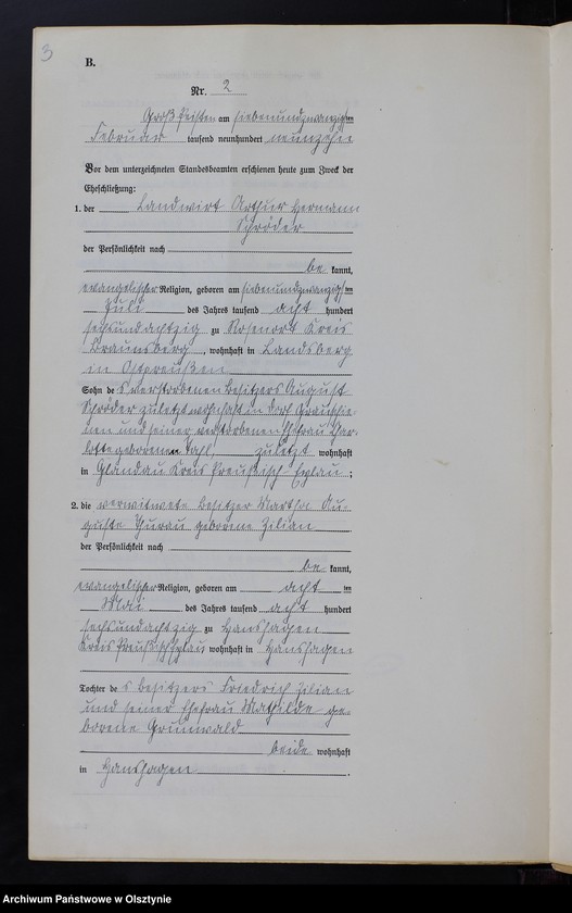 image.from.unit.number "Heiraths-Neben-Register Nr 1 - 27 [ Księga małżeństw - wtóropis ]"