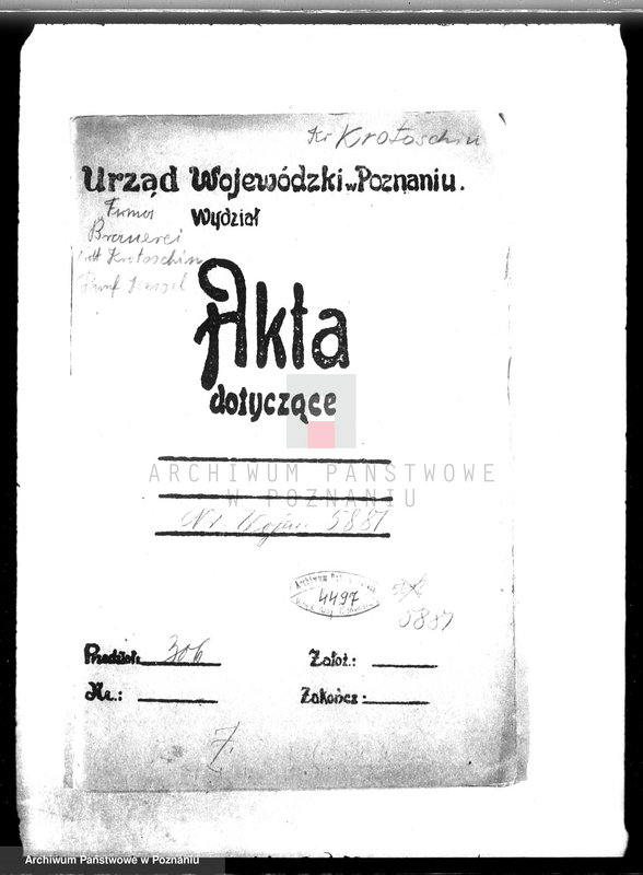 image.from.unit.number "Browar Krotoszyński - Towarzystwo Akcyjne nr woj. kotła 5881"