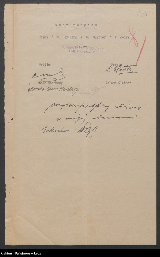 Obraz 12 z jednostki "Maks Hercberg – wyrób towarów wełnianych"