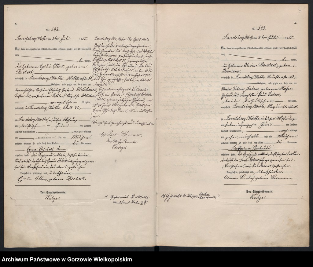 Obraz 5 z jednostki "Geburts Register"