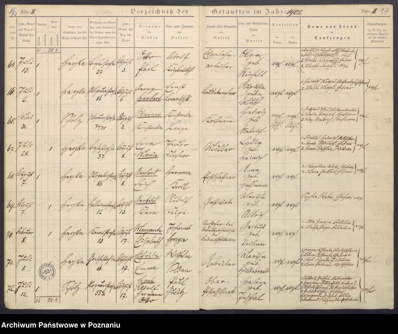 Obraz 11 z jednostki "Verzeichnis der Getauften"