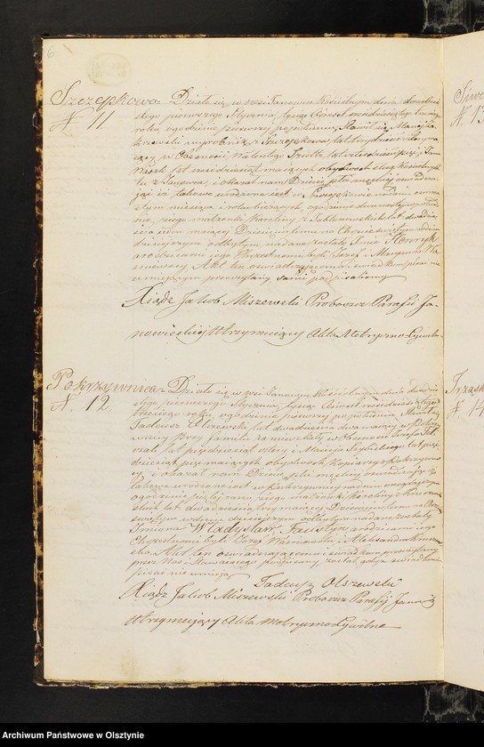 image.from.unit.number "Duplikat Aktow Stanu Cywilnego. Urodzonych, Zaślubionych i Zmarłych, z Parafii Janowiec z Roku 1863-go"