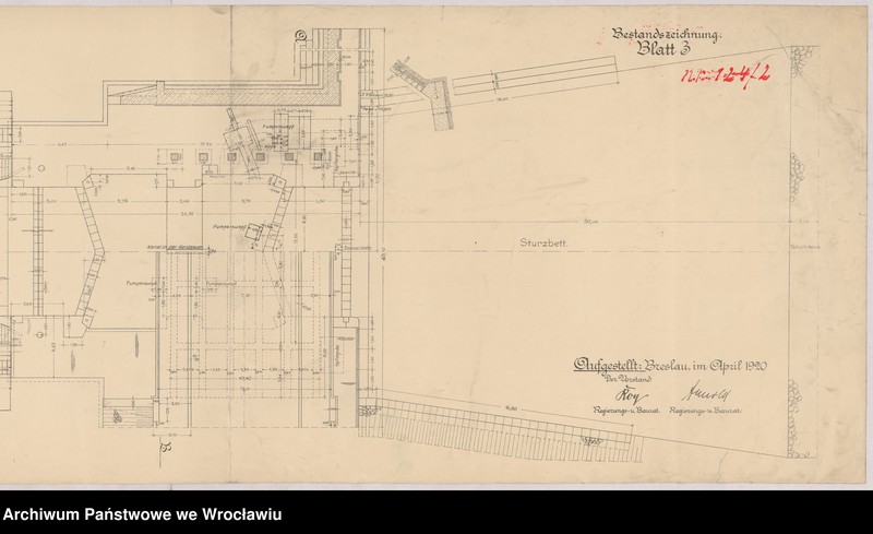image.from.unit.number "Verbesserung der Oderschiffahrtsstraße. Breitenbachfahrt. Schleuse Wilhelmsruh. Blatt 2-7"