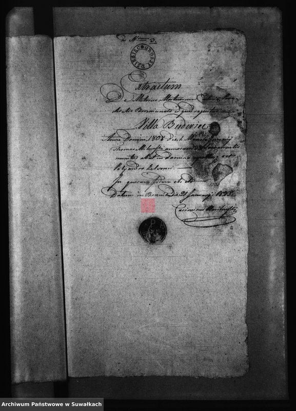 image.from.unit.number "Metryki czyli Wypisy służące do Akt Ślubnych Gminy Berzniki na Rok 1823"