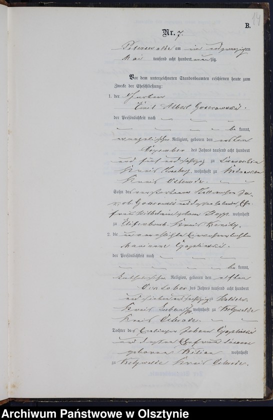 image.from.unit.number "Heiraths-Neben-Register Nr 1 - 20"