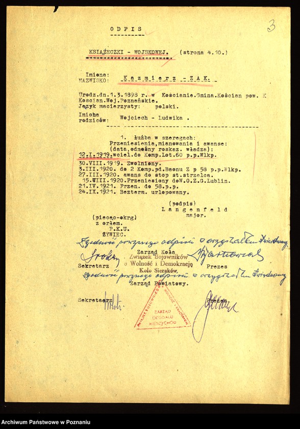 Obraz 17 z jednostki "Życiorysy powstańców wielkopolskich: Ż - /Żak Kazimierz - Żyto Franciszek/."