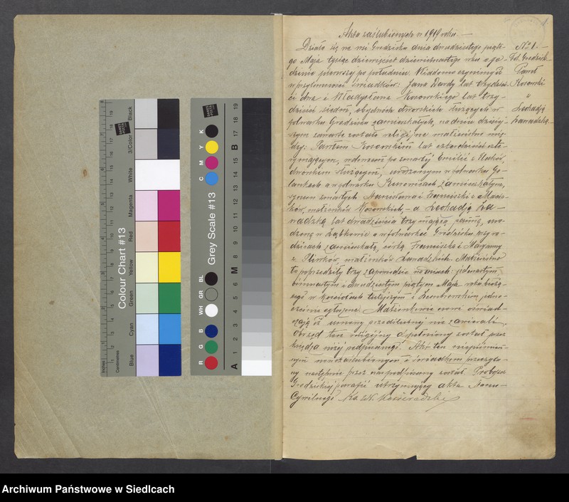 image.from.unit.number "Unikat aktów stanu cywilnego zaślubionych Parafii Grodzisk od 1919 roku do 1937 roku"