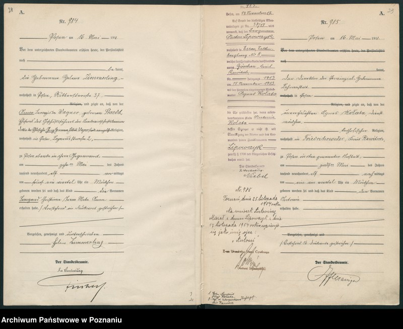 Obraz 17 z jednostki "Księga miejscowa urodzeń tom III [Rejestr główny urodzeń]"