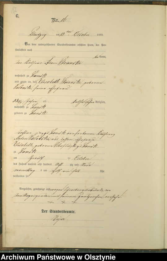 image.from.unit.number "Sterbe-Haupt-Register nr 1 - 23"