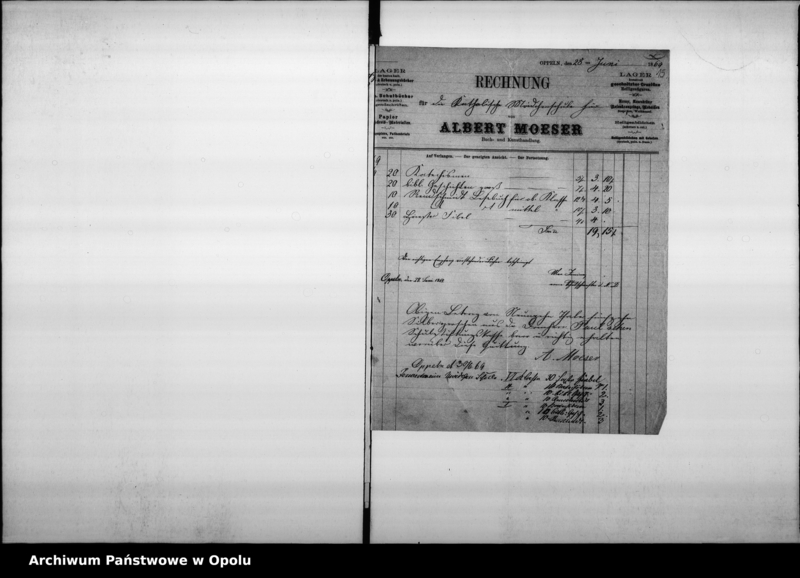 Obraz 16 z jednostki "Acta des Magistrats zu Oppeln betreffend die Revision und Dechargirung der Domherr Franz Paulschen Schulstiftungs-Rechnung pro 1869"