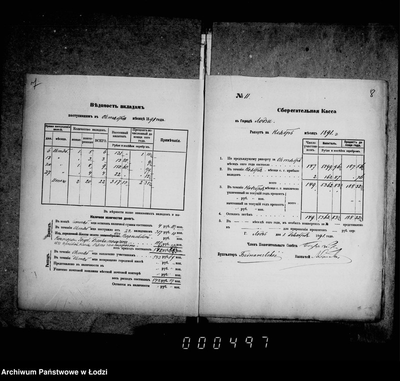 Obraz 9 z jednostki "Ob otčetnosti sberegatel´noj kassy"