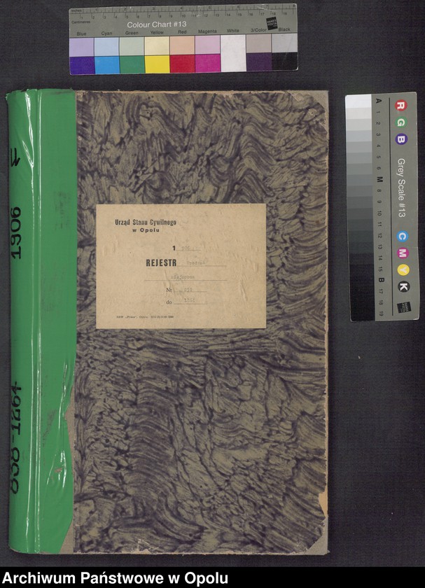 Obraz 3 z jednostki "Urząd Stanu Cywilnego w Opolu 1906 Rejestr Urodzeń miejscowa Nr 838 do 1264"