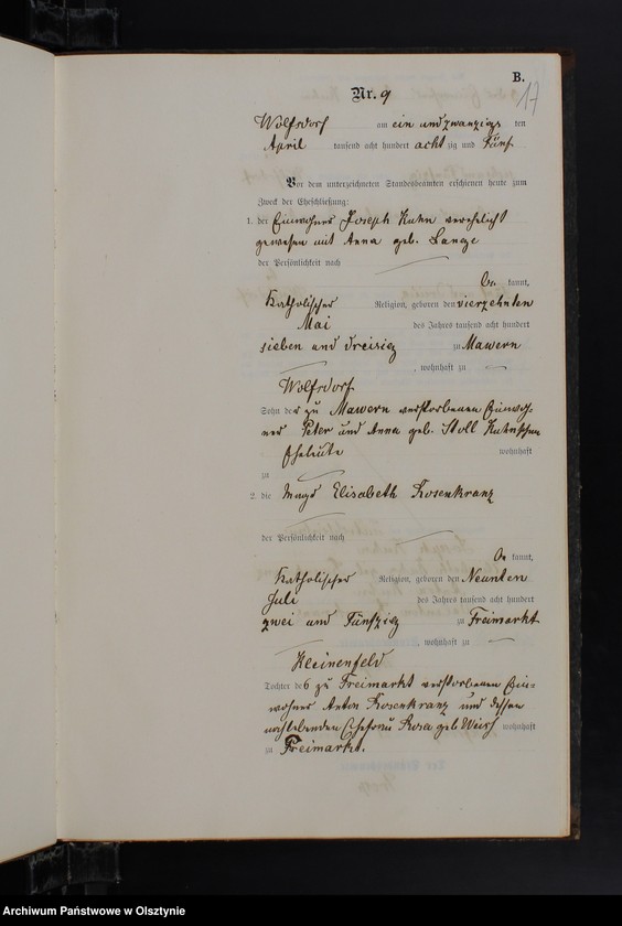 image.from.unit.number "Heiraths-Neben-Register Nr 1 - 28"