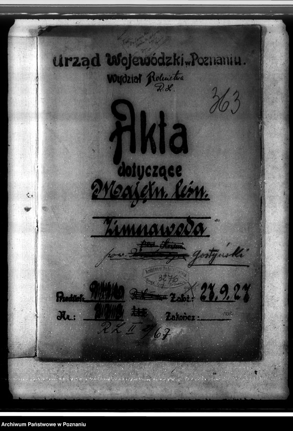 Obraz 4 z jednostki "Majętność leśna Zimnawoda w powiecie gostyńskim"