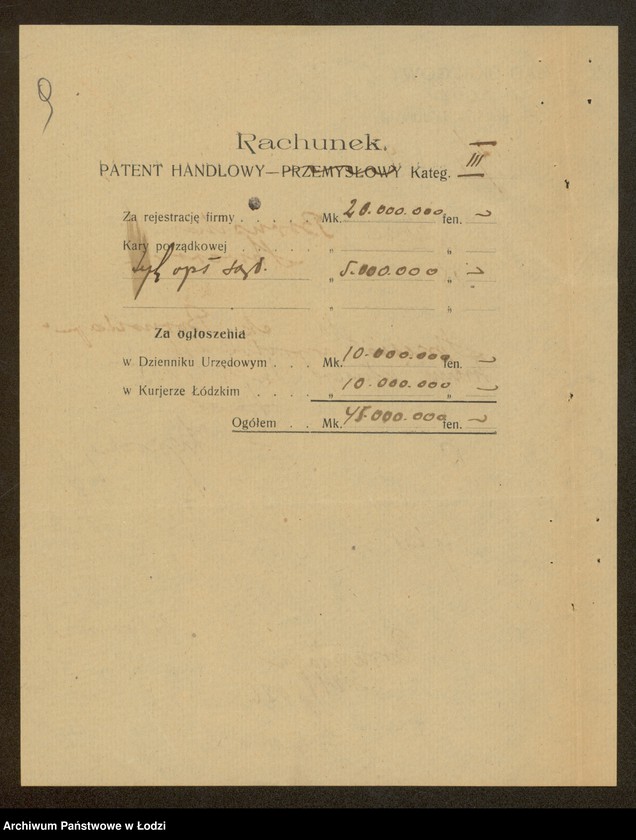 Obraz 11 z jednostki "Moszek Borensztajn- sprzedaż wyrobów tytoniowych"