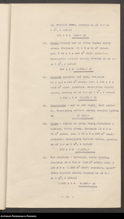 Obraz 17 z jednostki "Oszacowanie majątku Lechlin"