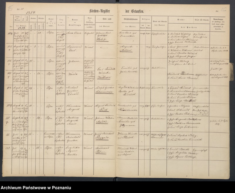 Obraz 17 z jednostki "[Akta urodzeń i chrztów, ślubów, zgonów]"