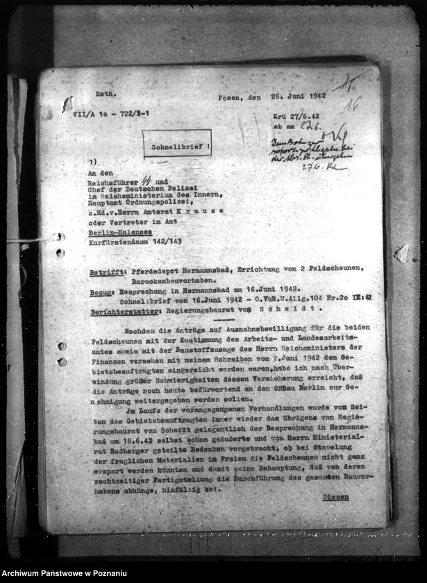 Obraz 20 z jednostki "Pferdedepot der Polizei - Hermanntal bei Neustadt (Posadowo, powiat Nowy Tomyśl) II"