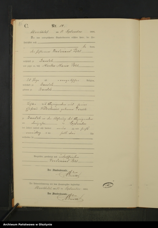 image.from.unit.number "Sterbe-Neben-Register Nr 1 - 23"