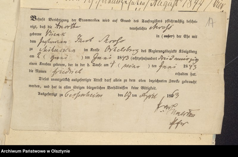 image.from.unit.number "[Świadectwa chrztu i śmierci, załączniki, także z r. 1888]"