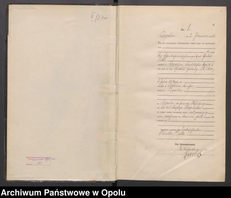 Obraz 3 z jednostki "[Rejestr zgonów] 1922 Tom I Nr 1-467"