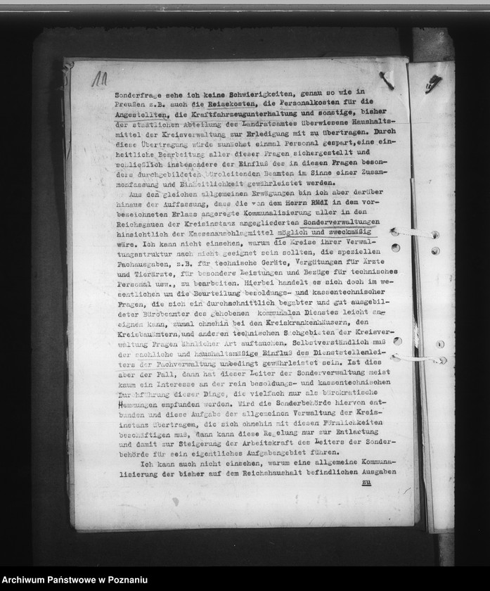 Obraz 15 z jednostki "Vereinfachung der Verwaltung. Kosten der landrätlichen Verwaltung"