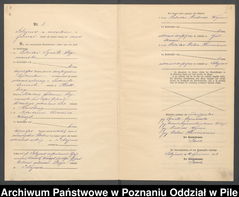 Obraz 4 z jednostki "Księga małżeństw"