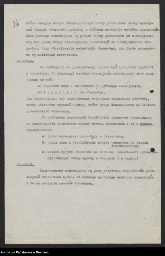 Obraz 20 z jednostki "[Gospodarka ziemniakami, m.in. rozporządzenia władz]"