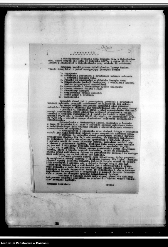 Obraz 9 z jednostki "Protokoły zebrań - Święciechowa"