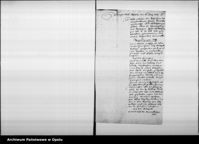 Obraz 10 z jednostki "Acta von Abnahme und Revision der jährlichen Rechnungen von der Schul-Stiftungs-Fundation des verstorbenen Schulraths und hiesigen Stadt-Pfarrers Franz Paul Vol. I de anno 1818"