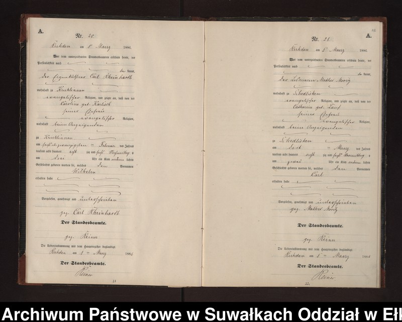 image.from.unit.number "Geburts-Neben-Register des Preussischen Standes-Amtes Stasswinnen Kreis Loetzen"
