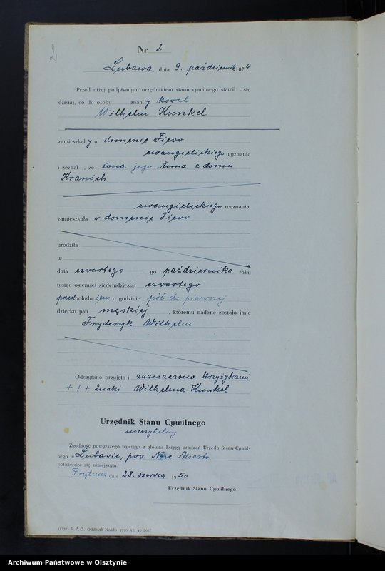 image.from.unit.number "Księga urodzeń Nr 1 - 18,1 - 46,1 - 47,1 - 49,1 - 52 i 1 - 51/przepisana w języku polskim z oryginału niemieckiego w dniach 18.06.1950 - 7.08.1950/"