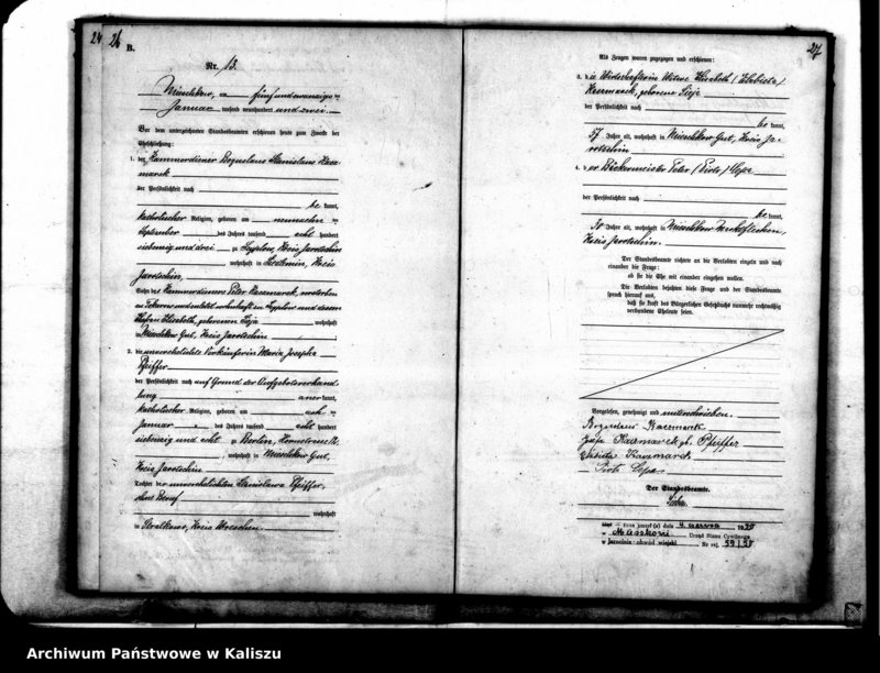 Obraz 17 z jednostki "[Księga małżeństw]"