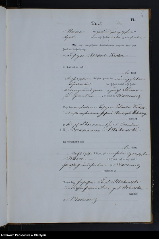 image.from.unit.number "Heiraths-Neben-Register Nr 1 - 11"