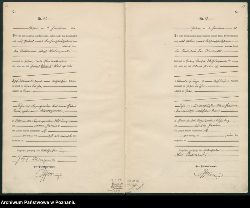 Obraz 9 z jednostki "Księga miejscowa zgonów tom I [Rejestr główny zgonów]"