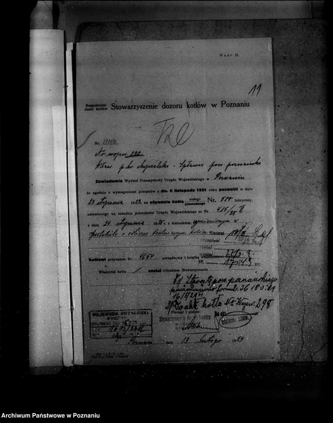 Obraz 15 z jednostki "Gorzelnia rolnicza w Spławiu powiat poznański hr. Mycielski nr woj. 298"