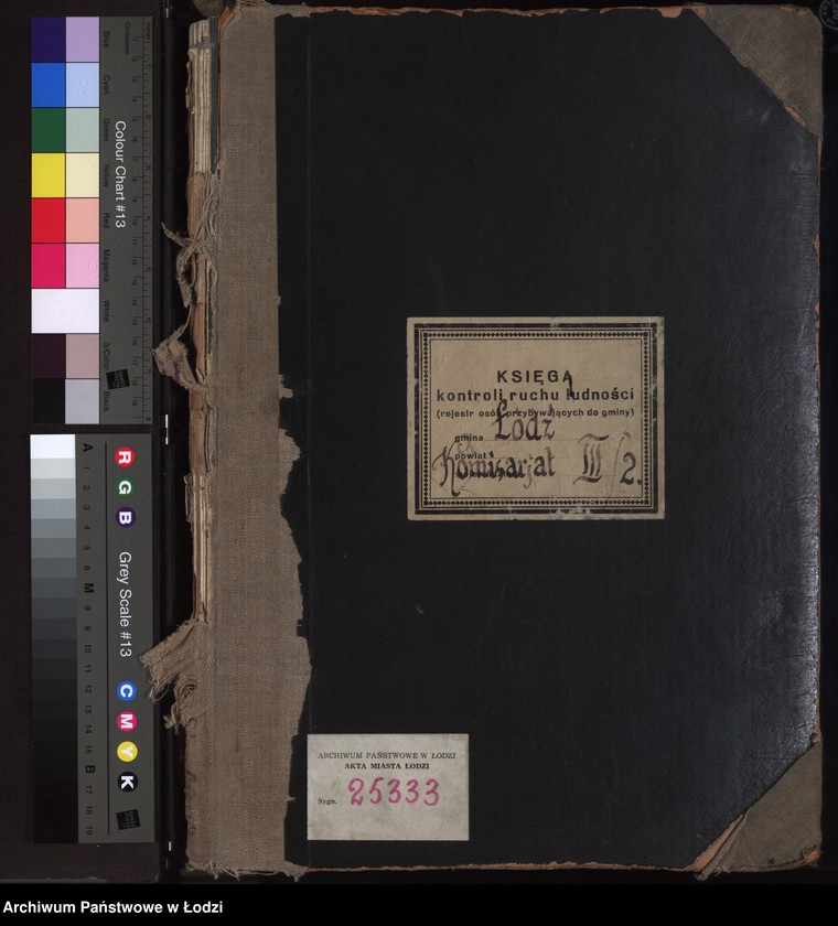 image.from.unit.number "Księga kontroli ruchu ludności (rejestr osób przybywających do gminy) Łódź, komisariat III, ks. II, nr 3484-6892"