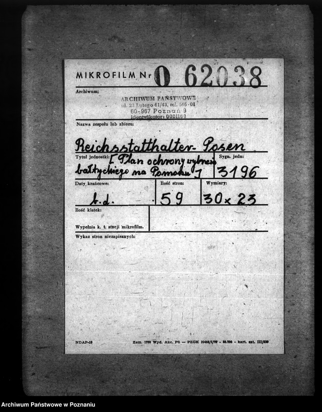 Obraz 2 z jednostki "Plan obrony wybrzeża bałtyckiego na Pomorzu"