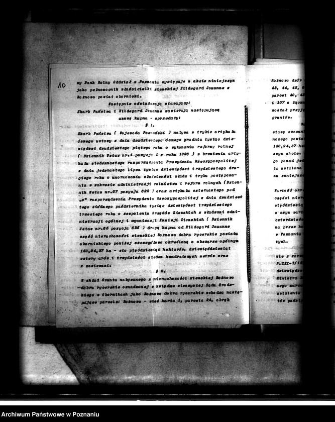 Obraz 14 z jednostki "Majątek Rożnowo powiatu obornickiego nabycie nieruchomości w trybie w trybie art. 8 ustawy o wykonaniu reformy rolnej"