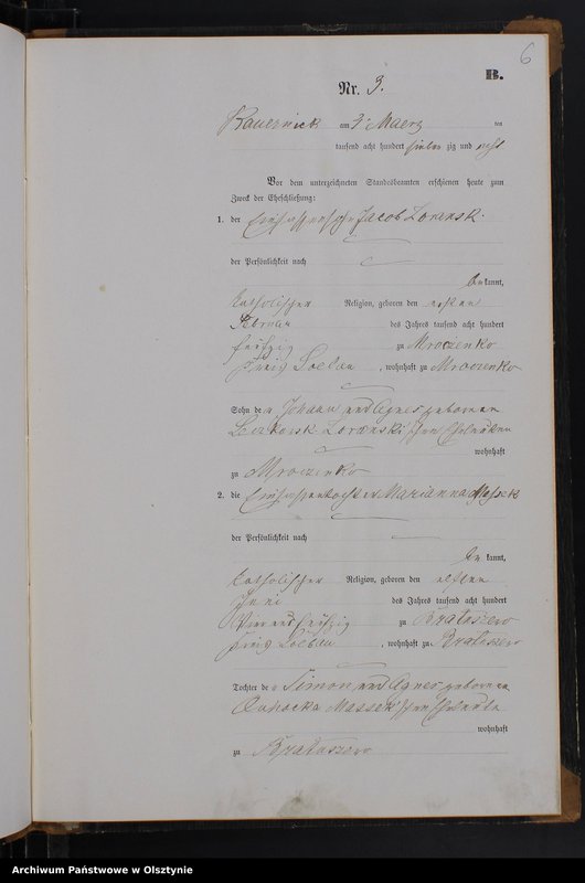 image.from.unit.number "Heiraths-Neben-Register Nr 1 - 11"