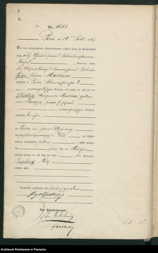 Obraz 4 z jednostki "Księga miejscowa urodzeń tom IV [Rejestr główny urodzeń]"