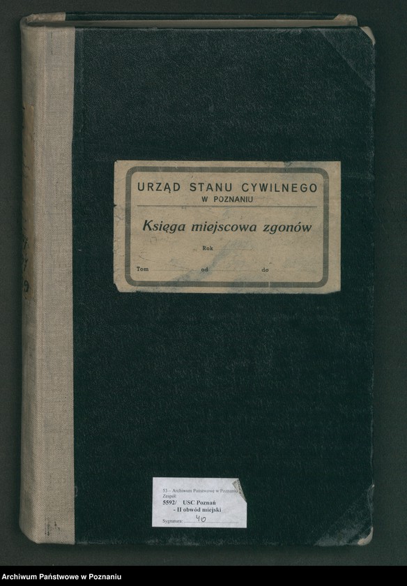 Obraz 2 z jednostki "Księga miejscowa zgonów tom II [Rejestr główny zgonów]"