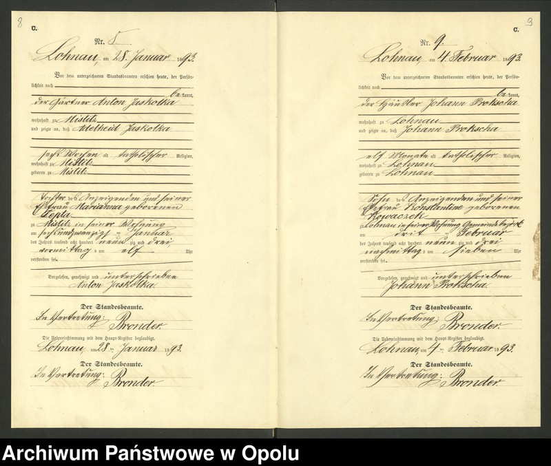 image.from.unit.number "Urząd Stanu Cywilnego Łany Księga zgonów rok 1893"