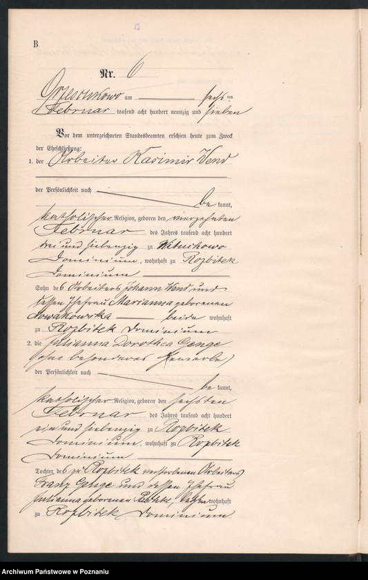 Obraz 14 z jednostki "Księga małżeństw"