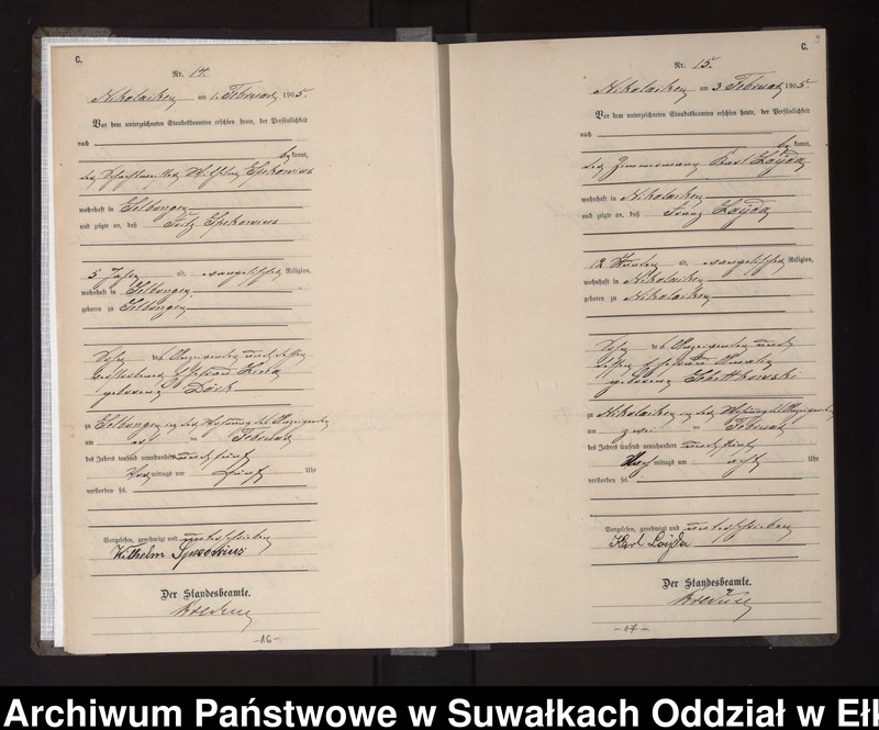 image.from.unit.number "Sterbe-Haupt-Register des Königlichen Preussischen Standes-Amtes Nikolaiken Kreis Sensburg"