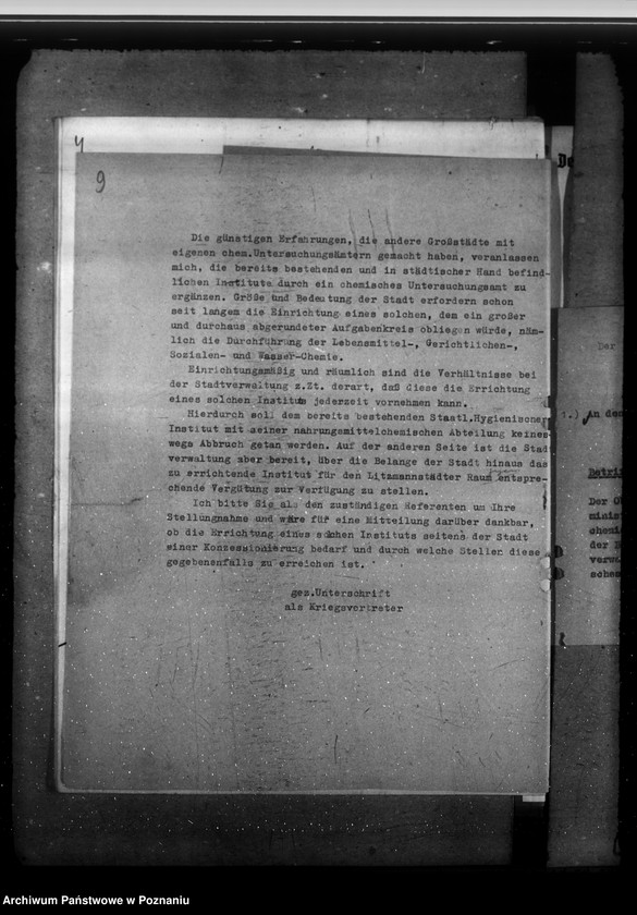 Obraz 13 z jednostki "Errichtung eines städtischen chemischen Untersuchungsamtes. Gesundheitsaufscher. Geschäftsverteilungsplan"