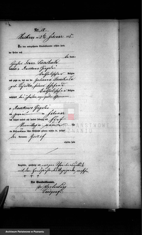 Obraz 13 z jednostki "Księga urodzeń"
