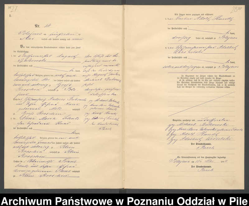Obraz 17 z jednostki "Księga małżeństw"