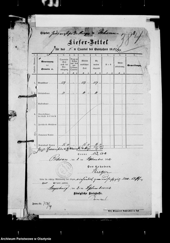 image.from.unit.number "Verschiedene Behörden an den Gutsvorstand von Rehsau"